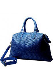 Women Outdoor PU Tote Purple / Blue / Black