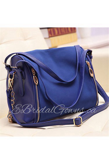 Women PU Baguette Shoulder Bag Pink / Blue / Black