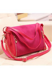 Women PU Baguette Shoulder Bag Pink / Blue / Black