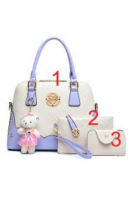 Lucky Unisex Euro Style Newest Fashion PU 3 Pieces Bags Suits