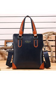 Men PU Messenger Shoulder Bag / Tote Blue / Black