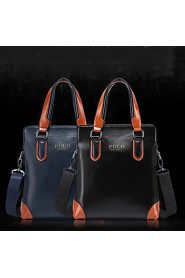 Men PU Messenger Shoulder Bag / Tote Blue / Black