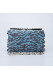 Women's Handmade Leopard Grain Diamonds Evening Bag