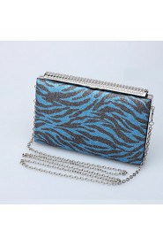 Women's Handmade Leopard Grain Diamonds Evening Bag