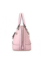 Women Casual / Outdoor Cowhide Tote White / Pink / Black R0138201