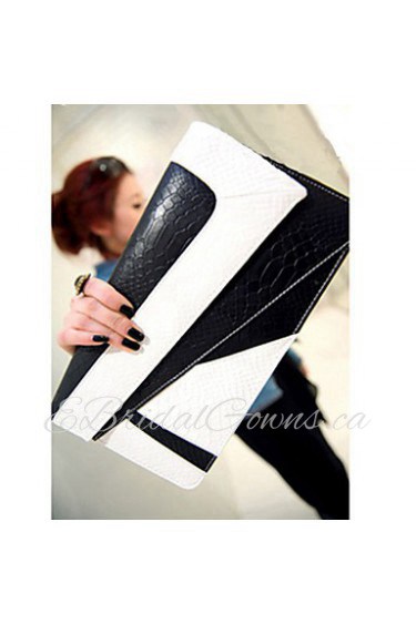 Women's Black&white Spring season Print Clutch