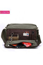 Fashion Men's Rucksack Retro Casual Business Shoulder Messenger Bag Canvas Handbag