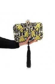 Women's Handmade High grade Embroidery Tassel Diamonds Party/Evening Bag