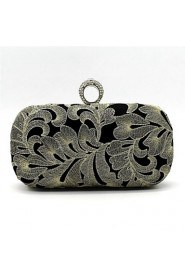 Women Satin Baguette Clutch / Evening Bag / Cosmetic Bag Gold / Silver