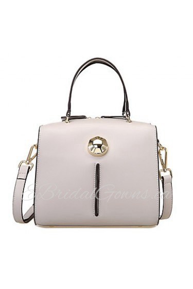 Women Office & Career Cowhide Tote White / Pink / Blue R0162501