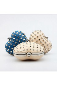 Women's Handmade The Heart shaped Rivet Evening Bag