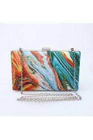 Women's Handmade ThIrregular Color Ink Evening Bag