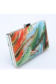 Women's Handmade ThIrregular Color Ink Evening Bag