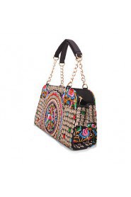 Women Canvas Bowling Tote Multi color