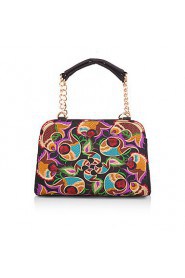 Women Canvas Bowling Tote Multi color