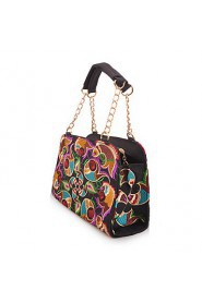 Women Canvas Bowling Tote Multi color