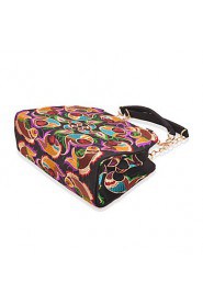 Women Canvas Bowling Tote Multi color