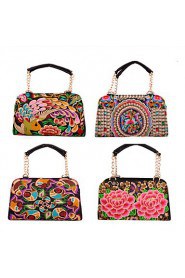 Women Canvas Bowling Tote Multi color