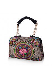 Women Canvas Bowling Tote Multi color