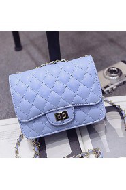 Women PU Baguette Shoulder Bag / Satchel / Clutch White / Pink / Purple / Blue / Gold / Silver / Black