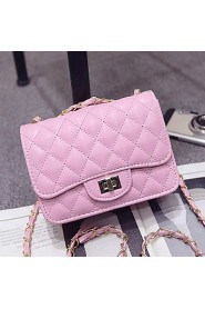 Women PU Baguette Shoulder Bag / Satchel / Clutch White / Pink / Purple / Blue / Gold / Silver / Black