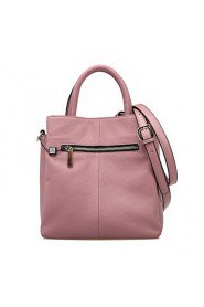 Women Casual Cowhide Tote White / Pink / Blue / Black / Fuchsia R0197801