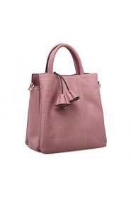 Women Casual Cowhide Tote White / Pink / Blue / Black / Fuchsia R0197801