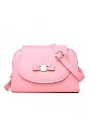 Women PU Baguette Shoulder Bag White / Pink / Brown / Black