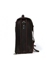 Men's Genuine Leather Backpack Hiking Travel Bag