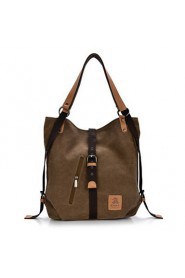 Women Canvas Bucket Backpack Multi color