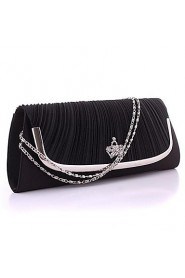 Women's Multicolored satin clutch handbag chain fashion Shoulder Messenger