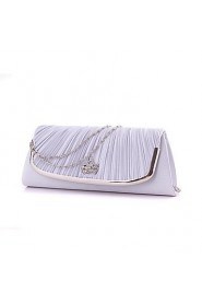 Women's Multicolored satin clutch handbag chain fashion Shoulder Messenger