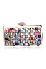 Women Polyester / Metal Minaudiere Clutch / Evening Bag Multi color