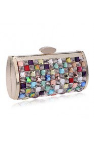 Women Polyester / Metal Minaudiere Clutch / Evening Bag Multi color