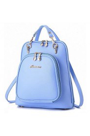 Women PU Bucket Backpack Multi color