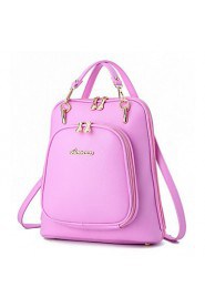 Women PU Bucket Backpack Multi color