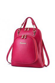 Women PU Bucket Backpack Multi color