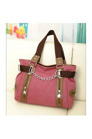 Women Canvas Hobo Tote Blue / Brown / Red