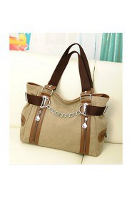 Women Canvas Hobo Tote Blue / Brown / Red