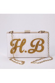 Women's Acrylic Letter Evening Bag