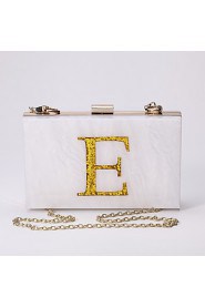 Women's Acrylic Letter Evening Bag