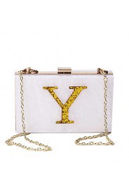 Women's Acrylic Letter Evening Bag