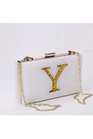 Women's Acrylic Letter Evening Bag