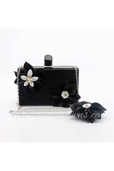 Women's Handmade The Plaid Flower Evening Bag