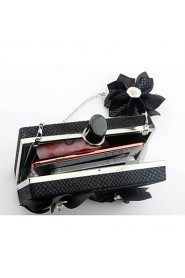 Women's Handmade The Plaid Flower Evening Bag