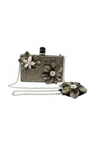 Women's Handmade The Plaid Flower Evening Bag