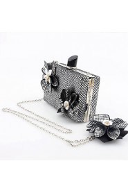 Women's Handmade The Plaid Flower Evening Bag