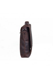 Men Vintage Stylish Leather Briefcase Office Laptop Bag Brown Messenger Bag