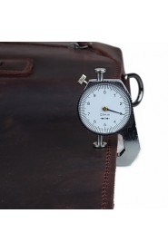 Men Vintage Stylish Leather Briefcase Office Laptop Bag Brown Messenger Bag