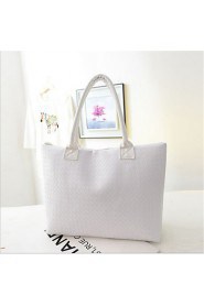 Women PU Baguette Tote White / Pink / Purple / Green / Black